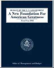 A New Foundation For American Greatness, Fiscal Year 2018