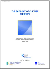 The Economy of Culture in Europe