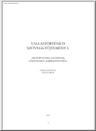 Kósa Gábor - Vallástörténeti szöveggyűjtemény