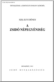 Szilágyi Dénes - A zsidó