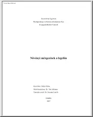 Orda Edina - Növényi mérgezések a