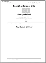 Kiss Gábor - Adatbázis-kezelés és