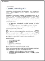A pénz a pszichológiában