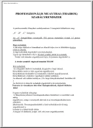 Professzionális muay thai, thaibox