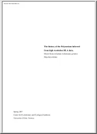 Maja Krzewinska - The history of the Polynesians inferred from high resolution HLA data