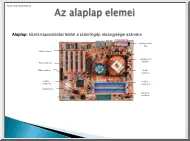 Az alaplap elemei