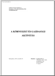 Bardi Stella - A környezet és gazdasági aktivitás
