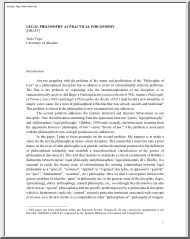 Jesús Vega - Legal Philosophy as a Practical Philosophy