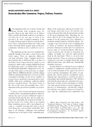 Dauderstadt-Gerrits - Democratisation After Communism, Progress, Problems, Promotion