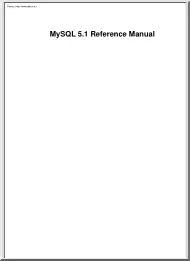 MySQL 5.1 Reference Manual