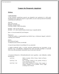 Vampire the Masqurade végigjátszás