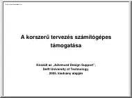 A korszerű tervezés számítógépes támogatása