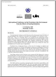 International Conference on the Protection of the Environment from the Effects of Ionizing Radiation