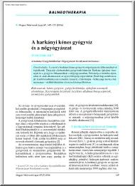 Dr. Tóth Emil - A harkányi kénes gyógyvíz és a nőgyógyászat