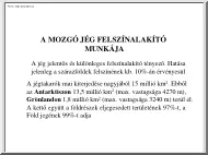 A mozgó jég felszínalakító munkája