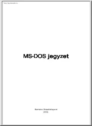 Barhács - MS-DOS jegyzet