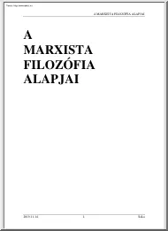 A marxista filozófia alapjai