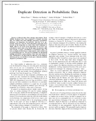 Fabian-Maurice-Ander - Duplicate detection in probabilistic data