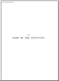 E. A. Wallis Budge - The Gods of the