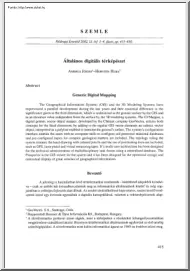 Ambrus-Horváth -Általános digitális térképészet