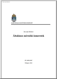 Kováts Róbert - Általános mérnöki
