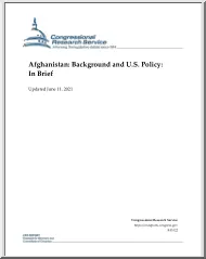 Afghanistan, Background and U.S. Policy In Brief