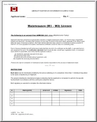 Aircraft Maintenance Experience Sample Tasks