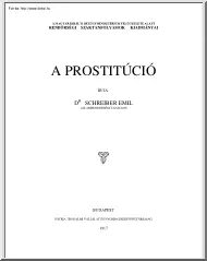 Dr. Schreiber Emil - A prostitúció