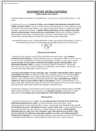 Kadocsa Botond - Másodrendű kémiai