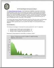 Florida Alligator Hunting Survey Report