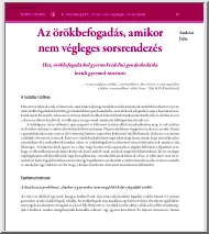 Andrási Júlia - Az örökbefogadás, amikor nem végleges sorsrendezés