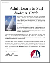Adult Learn to Sail, Students Guide
