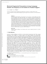 Retrieval Augmented Generation in Large Language Models, Development of AI Chatbot for Student Support