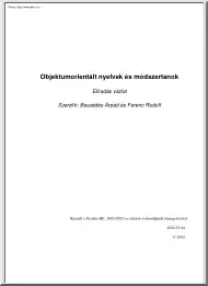 Beszédes-Ferenc - Objektumorientált nyelvek és módszertanok