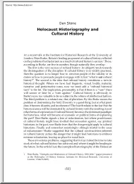 Dan Stone - Holocaust Historiography and Cultural History