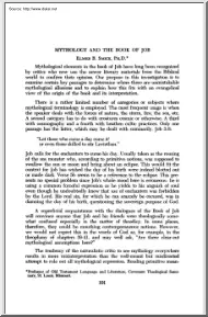 Elmer B. Smick - Mythology and the Book of Job
