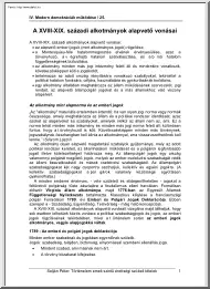A 18-19. századi alkotmányok alapvető vonásai