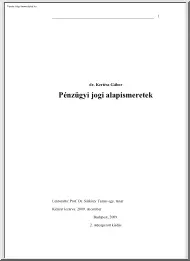 dr. Kertész Gábor - Pénzügyi jogi
