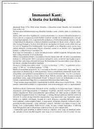 Immanuel Kant - A tiszta ész
