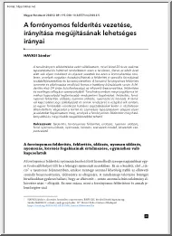 Havasi Sándor - A forrónyomos felderítés vezetése, irányítása megújításának lehetséges irányai