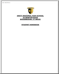 Amity Regional High School, Student Handbook