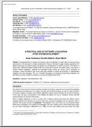 A practical case of software localization after system development