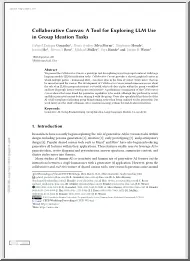 Collaborative Canvas, A Tool for Exploring LLM Use in Group Ideation Tasks