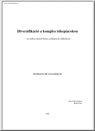 Kiss-Kuba - Diverzifikáció a komplex