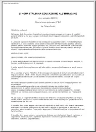 Lingua italiana educazione all immagine