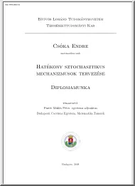 Csóka Endre - Hatékony sztochasztikus mechanizmusok tervezése, diplomamunka