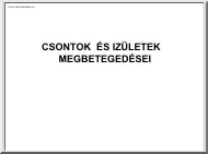 Csontok és izületek megbetegedései