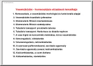 Veseműködés, homeosztázis
