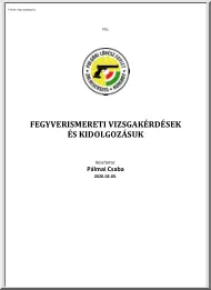 Pálmai Csaba - Fegyverismereti
