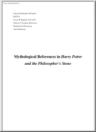 Jane Mattisson - Mythological References in Harry Potter and the Philosopher Stone